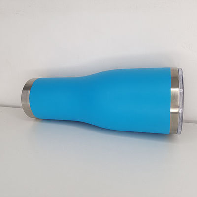 Conception de paysage 40 oz Taille type de voiture paille Tumbler avec poignée tasse en acier inoxydable
