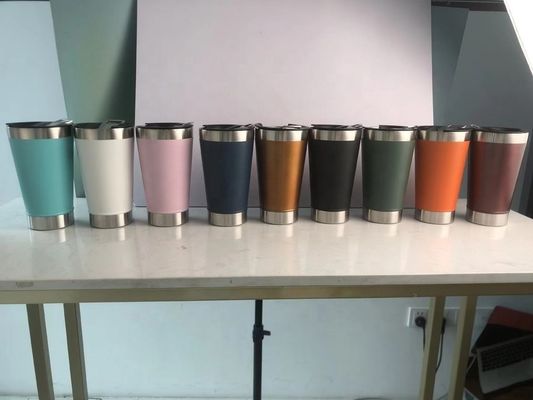 Bouteilles sous vide durables en voyage tasse à café 20 oz en acier inoxydable