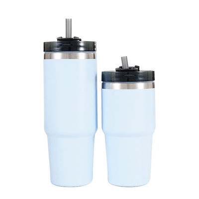 Mug de voyage personnalisé et naturel en acier inoxydable sain aspirateur de café avec paille