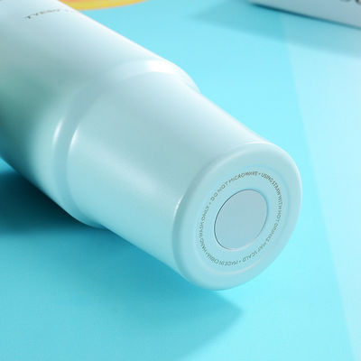 Mug de voyage personnalisé et naturel en acier inoxydable sain aspirateur de café avec paille