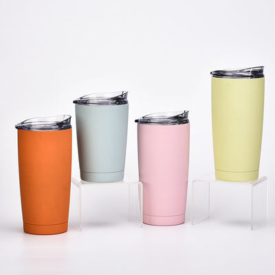 2023 Bouteilles d'eau isolées à double paroi et tampons à vide revêtus de poudre avec logo