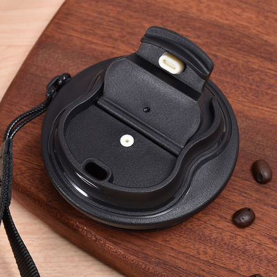 Bouteille de café personnalisée en acier inoxydable jaune avec couvercle et isolation sous vide