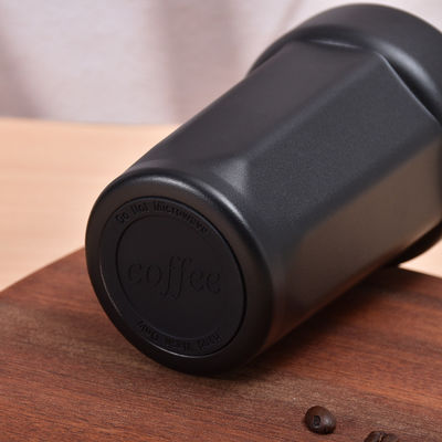 Bouteille de café personnalisée en acier inoxydable jaune avec couvercle et isolation sous vide