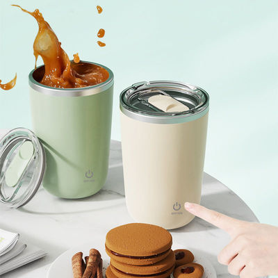 Plus de déversements 350 ml tasse de café en acier inoxydable avec mélangeur magnétique automatique