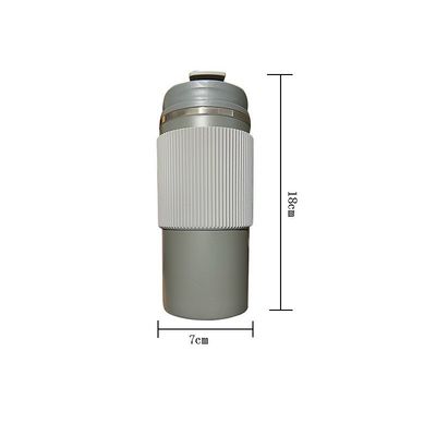 OFFICE CUP 450 ml double paroi en acier inoxydable tasse de café de voyage avec boîtier en silicone