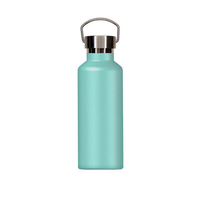 Bouteille d'eau de sport double isolée en acier inoxydable de 500 ml pour le camping
