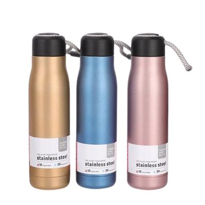 Bouteille d'eau en acier inoxydable isolée à double paroi OEM/ODM acceptable pour le développement durable