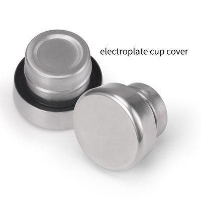 Bouteille d'eau en acier inoxydable 304 500ml Coupe de sport en caoutchouc avec couvercle de qualité alimentaire en PP