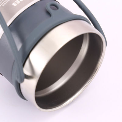 Mug de voyage portable en acier inoxydable sur mesure pour le camping et les activités de plein air