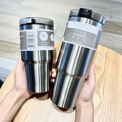 TOUS 304 en acier inoxydable isolation de glace de lingots de verre 30OZ 20OZ double paroi tasse de voiture pour la fête