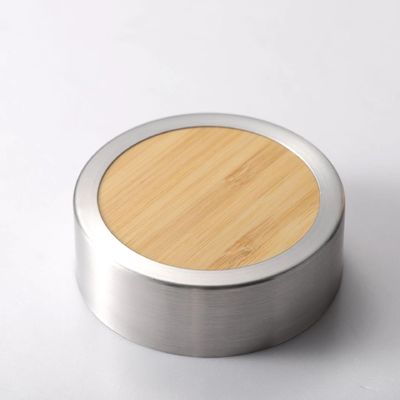 Avantages pour la santé Bouteilles en acier isolées sous vide et sans BPA en grains avec plafond en bambou