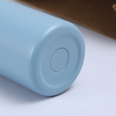 Logo personnalisé d'acier à vide isolé de voyage tasse à café bouteille d'eau avec poignée et couvercle