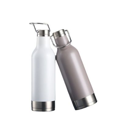 Cadeau pour la maison et le sport 500 ml en acier inoxydable en caoutchouc mat peinture à double paroi flacon thermique avec couleur personnalisée