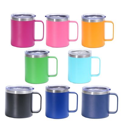 Coupe à tasse en acier inoxydable double couche à vide en poudre couverte coupe de couleur personnalisée