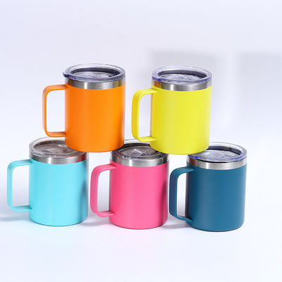 Coupe à tasse en acier inoxydable double couche à vide en poudre couverte coupe de couleur personnalisée