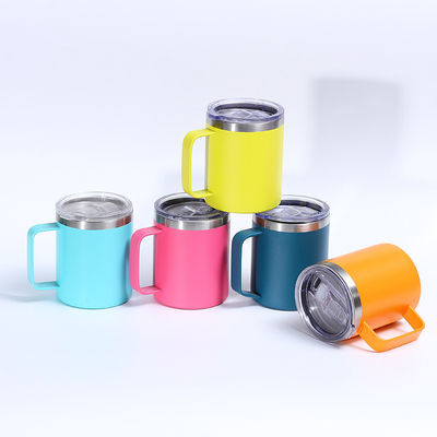 Coupe à tasse en acier inoxydable double couche à vide en poudre couverte coupe de couleur personnalisée