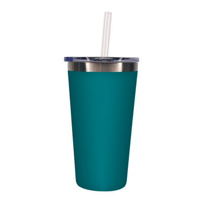 Profitez de vos boissons préférées en déplacement avec ce tampon isolant en acier inoxydable de 550 ml