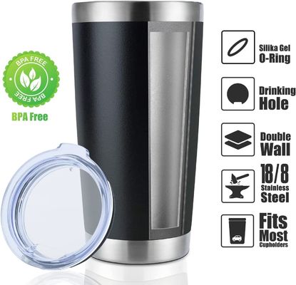 Garder la boisson chaude et froide Boissons isolées Bouteille d'eau métallique de 600 ml