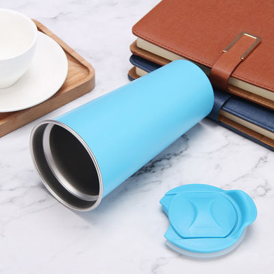 Coupe de café en acier inoxydable à double paroi en dessin animé pour les voyages