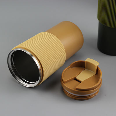 Cuve à café isolée en acier inoxydable de 450 ml personnalisée avec couvercle pour garder les boissons chaudes / froides