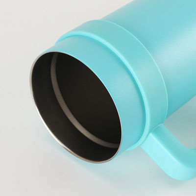 Couleurs personnalisées Acceptable 40 oz en acier inoxydable isolation tasse de café avec poignée