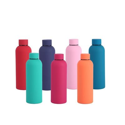Bouteille de peinture en caoutchouc à double paroi en acier inoxydable 500 ml 750 ml