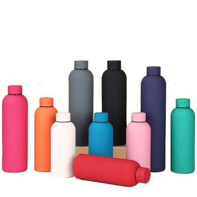 750 ml bouteille d'eau doublée en acier inoxydable à petite bouche sans BPA