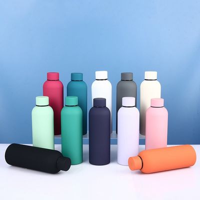 750 ml bouteille d'eau doublée en acier inoxydable à petite bouche sans BPA