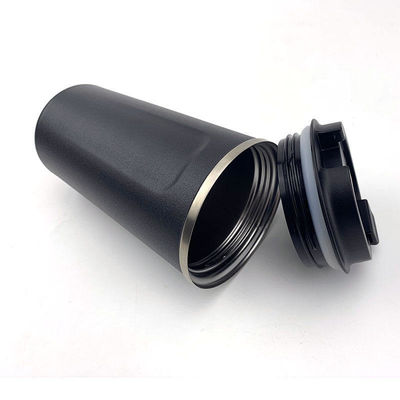 LID 12/17 oz double paroi 18/8 Thermos Vacuum de café isolé Voyage tasse de café en acier inoxydable