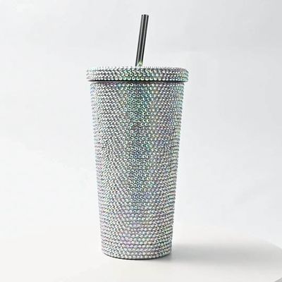500 ml d' acier inoxydable sous vide isolé pour le café avec couvercle et paille