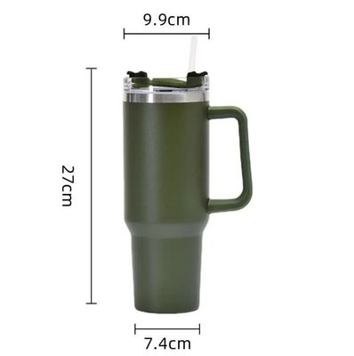 JM-008 Bouteille d'eau isolée en acier inoxydable multicolore pastel à double paroi avec poignée