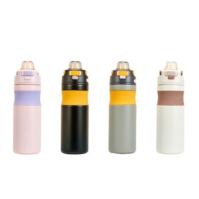 Toutes les personnes applicables Coupe droite 580ML Salle de sport Vacuum Thermos isolés avec paille