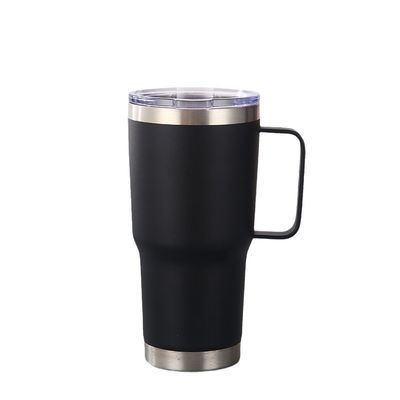 20 oz Double isolé sans tiges avec poignée et paille Améliorez votre image