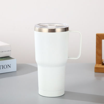 Coupe en acier inoxydable en poudre 20 oz avec poignée de nourriture sûre et durable