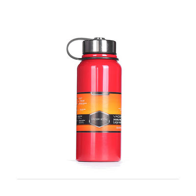 Bouteilles de vide de sport en acier inoxydable avec isolation double paroi couleur personnalisée