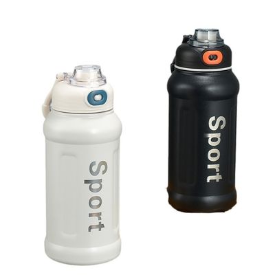 Voyage en plein air 850ML Coupe isolante en acier inoxydable avec paille et grande capacité