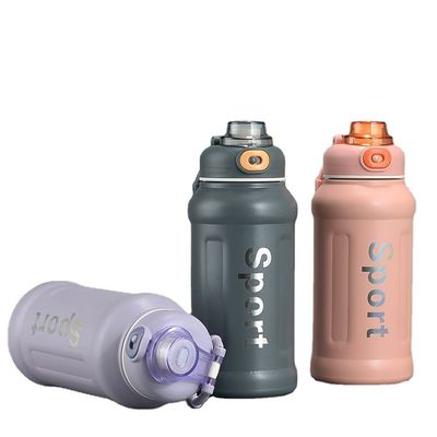 850 ml de tasse thermique en acier inoxydable à vide avec poignée et paille