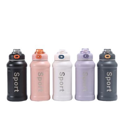 850 ml de tasse thermique en acier inoxydable à vide avec poignée et paille