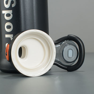850 ml de tasse thermique en acier inoxydable à vide avec poignée et paille