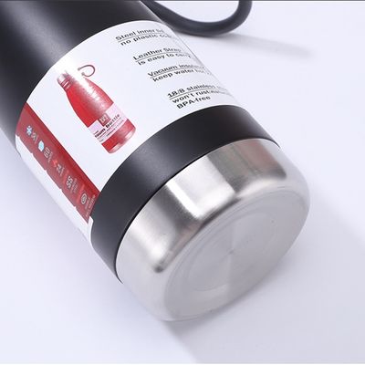 650ml/850ml Bouteille isolée sous vide en acier inoxydable idéal pour les sports de plein air