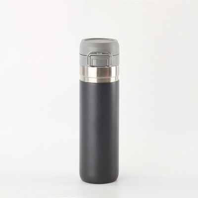 Bottle d'eau sportive en acier inoxydable à double paroi isolée en modèle à large bouche
