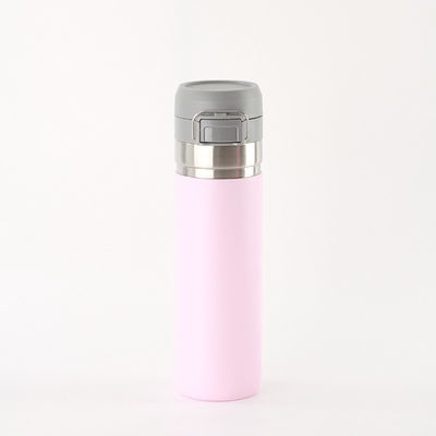 Bottle d'eau sportive en acier inoxydable à double paroi isolée en modèle à large bouche