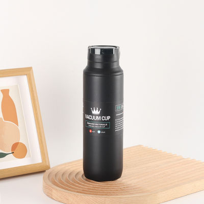 Bouteille à vide en acier inoxydable de couleur personnalisée de grande capacité pour les sports de plein air
