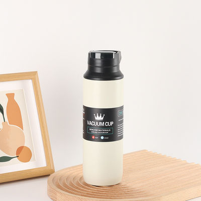 Bouteille à vide en acier inoxydable de couleur personnalisée de grande capacité pour les sports de plein air