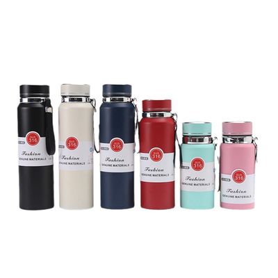 Bouteille d'eau isolée 600ml/800ml/1000ml Affichage de température LED Logo personnalisé Camping