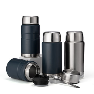 750ml Cuillère à vide en acier inoxydable Bouteille d'alimentation isolée Idéal pour garder la nourriture des enfants au chaud