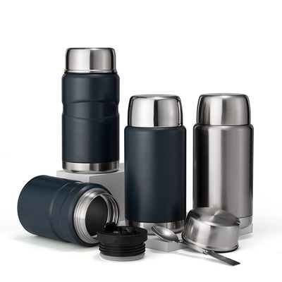 Conservation de la boisson chaude froide 12-24 heures Isolation sous vide double Contenant alimentaire en acier inoxydable