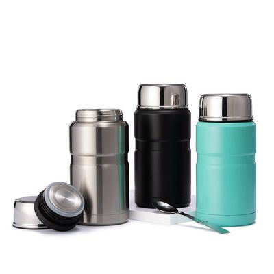 Conservation de la boisson chaude froide 12-24 heures Isolation sous vide double Contenant alimentaire en acier inoxydable