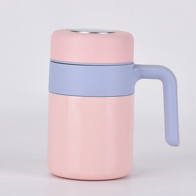 Coupe thermos en acier inoxydable à double paroi avec filtre à thé et isolation thermique de 12 à 24 heures