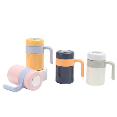 Coupe thermos en acier inoxydable à double paroi avec filtre à thé et isolation thermique de 12 à 24 heures